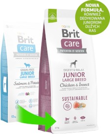 Brit Care Dog Sustainable Junior Large Breed Chicken Insect 3kg - Zdjęcie nr 5