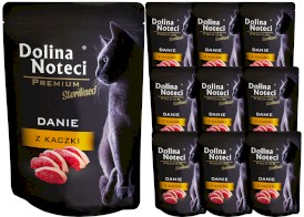 DOLINA NOTECI Premium Kot Sterilised Danie z Kaczki PAKIET 10x85g - Zdjęcie główne