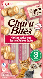 INABA Cat Churu Bites Chicken Tuna Salmon Łosoś 3x10g - Zdjęcie główne