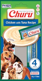 INABA Dog Churu 4P Chicken Tuna Kurczak Tuńczyk 4x14g - Zdjęcie główne