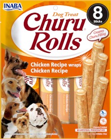 INABA Dog Churu Rolls Chicken Recipe Kurczak 8x12g - Zdjęcie główne