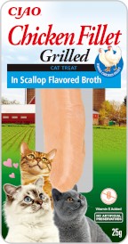 INABA Cat Chicken Fillet in Scaloop Kurczak w Przegrzebkach 25g - Zdjęcie główne