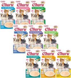 INABA Cat Churu Chicken Cheese Krem Kurczak Ser 4x14g - Zdjęcie nr 2