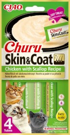 INABA Cat Churu Skin Coat Kurczak z Przegrzebkami 4x14g - Zdjęcie główne