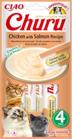 INABA Cat Churu Chicken Salmon Kurczak Łosoś 4x14g - Zdjęcie główne
