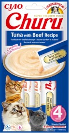 INABA Cat Churu Tuna Beef Krem Tuńczyk Wołowina 4x14g - Zdjęcie główne