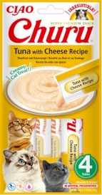 INABA Cat Churu Tuna Cheese Krem Tuńczyk Ser 4x14g - Zdjęcie główne