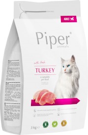 Dolina Noteci PIPER Animals Kot Adult Turkey Indyk 3kg - Zdjęcie nr 2