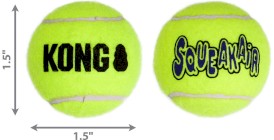 KONG Air Squeaker Piłka z piszczałką dla psa XS 3 szt. - Zdjęcie nr 2