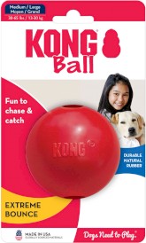 KONG Ball Exstreme czerwona z dziurą Piłka gumowa duża M/L - Zdjęcie nr 2