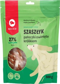 MACED Szaszłyk Pałeczki owinięte Królikiem 500g - Zdjęcie główne