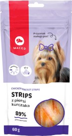 MACED Strips z Piersi Kurczaka Przysmak małego psa 60g - Zdjęcie główne