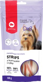 MACED Strips z Kurczaka i Ryby Przysmak małego psa 60g - Zdjęcie główne