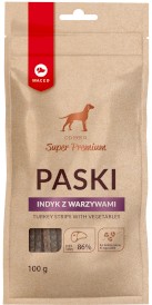 MACED SP Paski Indyk z Warzywami 100g