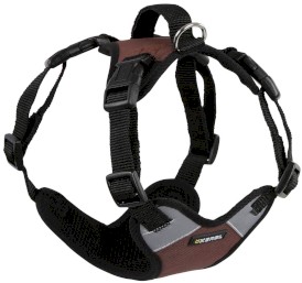 KERBL Szelki z odblaskami Pulsive Czarno-Brązowe 36-50cm - Zdjęcie nr 2