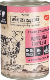 WIEJSKA ZAGRODA Jagnięcina z Krylem bez zbóż dla kotów 400g - Zdjęcie główne