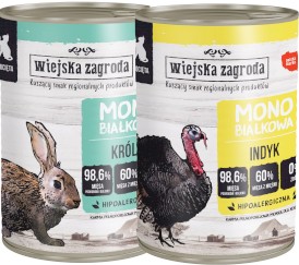 WIEJSKA ZAGRODA Kocięta Monobiałkowa Indyk 400g - Zdjęcie główne