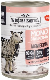 WIEJSKA ZAGRODA Kot Monobiałkowa Jagnięcina 400g - Zdjęcie główne
