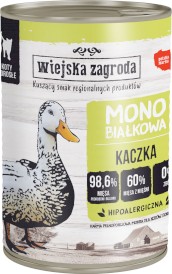 WIEJSKA ZAGRODA Kot Monobiałkowa Kaczka 400g