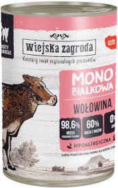 WIEJSKA ZAGRODA Kot Monobiałkowa Wołowina 400g