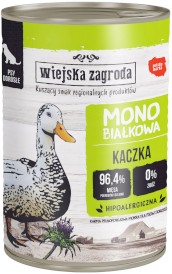 WIEJSKA ZAGRODA Pies Monobiałkowa Kaczka 400g - Zdjęcie główne