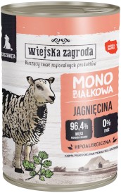 WIEJSKA ZAGRODA Szczenięta Monobiałkowa Jagnięcina 400g