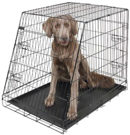 KERBL Klatka transportowa dla psa trapez 92 x 63 x 74cm - Zdjęcie główne
