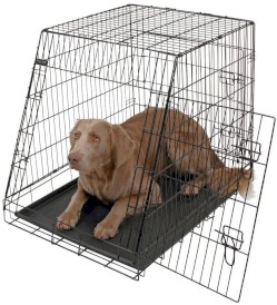 KERBL Klatka transportowa dla psa trapez 107 x 74 x 85cm - Zdjęcie główne