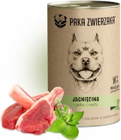 PAKA ZWIERZAKA Jagnięcina i Jabłko z Miętą 400g - Zdjęcie nr 2