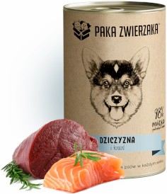 PAKA ZWIERZAKA Dziczyzna i Łosoś 400g - Zdjęcie nr 3