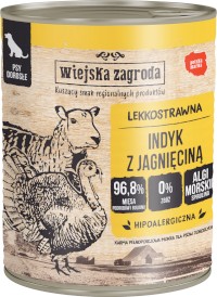 WIEJSKA ZAGRODA Indyk z Jagnięciną bez zbóż 800g - Zdjęcie główne