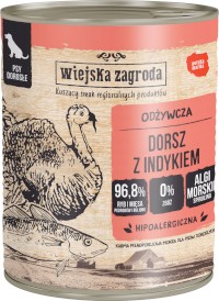 WIEJSKA ZAGRODA Dorsz z Indykiem bez zbóż 800g