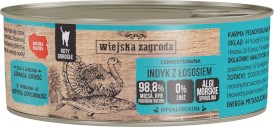 WIEJSKA ZAGRODA Indyk z Łososiem bez zbóż dla kota 85g - Zdjęcie główne