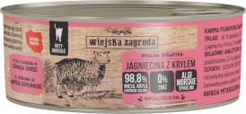 WIEJSKA ZAGRODA Jagnięcina z Krylem bez zbóż dla kotów 85g - Zdjęcie główne