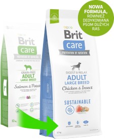 Brit Care Dog Sustainable Adult Large Breed Chicken Insect 12kg+2kg - Zdjęcie nr 6