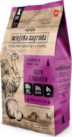 WIEJSKA ZAGRODA Indyk z Jabłkiem dla szczeniąt M 9kg