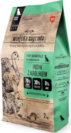 WIEJSKA ZAGRODA Indyk z Królikiem bez zbóż S 2kg - Zdjęcie główne
