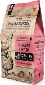 WIEJSKA ZAGRODA Jagnięcina z Krylem bez zbóż dla kotów 5kg - Zdjęcie główne