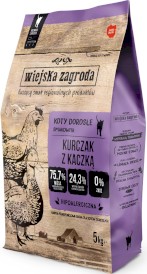 WIEJSKA ZAGRODA Kurczak z Kaczką bez zbóż dla kotów 5kg - Zdjęcie główne