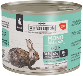 WIEJSKA ZAGRODA Kocięta Monobiałkowa Królik 200g - Zdjęcie główne