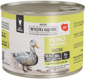 WIEJSKA ZAGRODA Kot Monobiałkowa Kaczka 200g - Zdjęcie główne