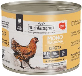WIEJSKA ZAGRODA Kot Monobiałkowa Kurczak 200g - Zdjęcie główne