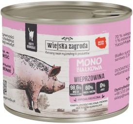WIEJSKA ZAGRODA Kot Monobiałkowa Wieprzowina 200g - Zdjęcie nr 2
