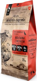 WIEJSKA ZAGRODA Wołowina z Indykiem bez zbóż S 20kg - Zdjęcie główne