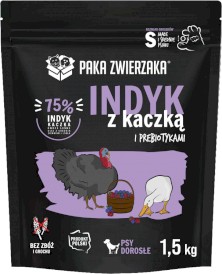 PAKA ZWIERZAKA Indyk z Kaczką S bez zbóż 1,5kg