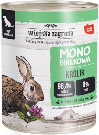 WIEJSKA ZAGRODA Pies Monobiałkowa Królik 800g - Zdjęcie główne