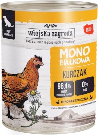 WIEJSKA ZAGRODA Pies Monobiałkowa Kurczak 800g