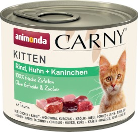 ANIMONDA Carny KITTEN Wołowina Kurczak Królik 200g - Zdjęcie główne