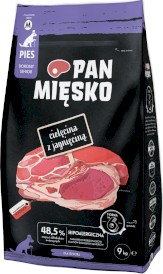 PAN MIĘSKO Cielęcina z Jagnięciną dla psa Seniora 9kg - Zdjęcie główne