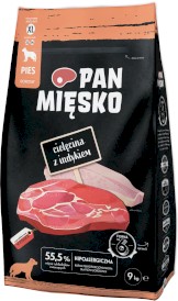 PAN MIĘSKO Cielęcina z Indykiem dla psa XL 9kg - Zdjęcie główne